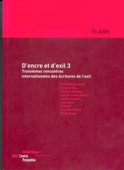 Éditions de la Bibliothèque publique d&#039;information/Centre Pompidou, 2004, 144 p., 18 €, ISBN 2-84246-086-3