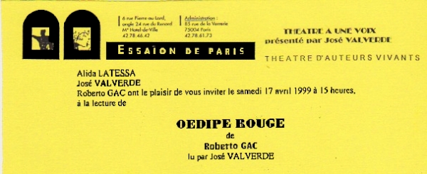 Invitation à la lecture d&#039;Oedipe Rouge